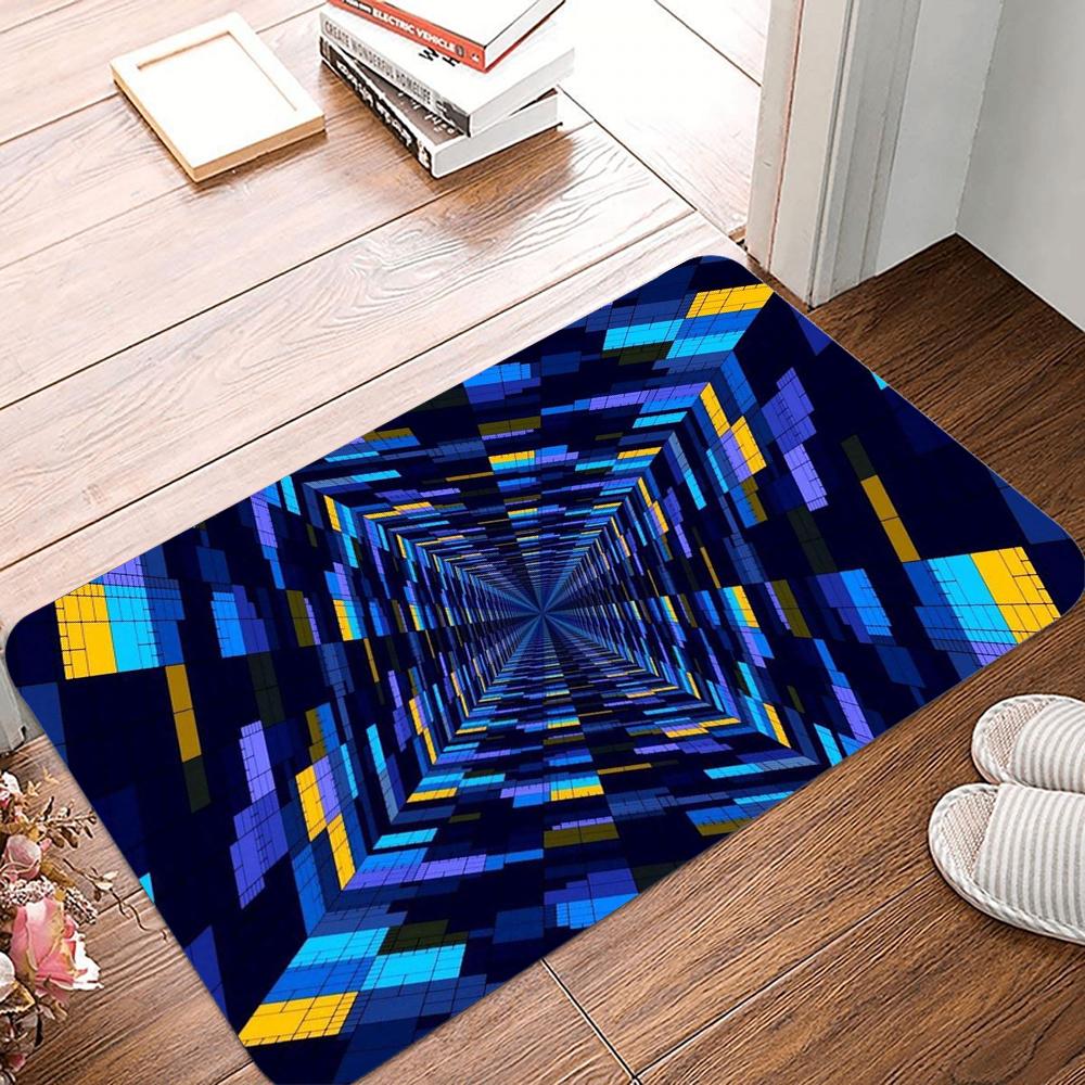 3D Optical Illusion Entrance Doormat Funny Indoor Outdoor Rug Non Slip Bath Bedroom Kitchen Carpet Home Decor