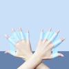 1 Pair Silicone Swimming Hand Fins Kids Adults Beginner Professional Aquatic Swim Training Fins Webbed Flippers Palms Swim Gear
