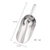 Commercial Grade Quality Kitchen Aluminum Multi Purpose Food Scoop Bartender's Ice Scoop