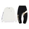 Li Ning Letter Logo Print Trendy Cotton Comfortable Soft Fleece Warm Round Neck Pullover Long Sleeve Sweatshirt Casual Sports Suit AWDTE67-1+YKLVB25-1