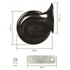New 2pcs 12V air horn for car Snail Electric Air  Horn Marine Boat Loud Alarm Kit Boat Motorcycle Dual-tone car horn Loud signal