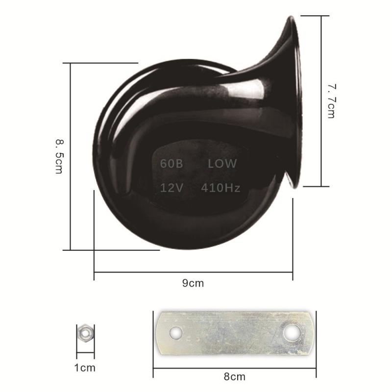 New 2pcs 12V air horn for car Snail Electric Air Horn Marine Boat Loud Alarm Kit Boat Motorcycle Dual-tone car horn Loud signal