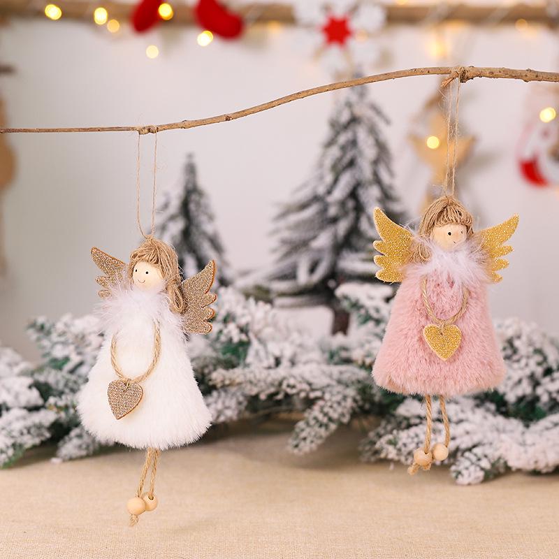 Little Christmas tree angel decoration with wings Little Christmas tree angel decoration with wings