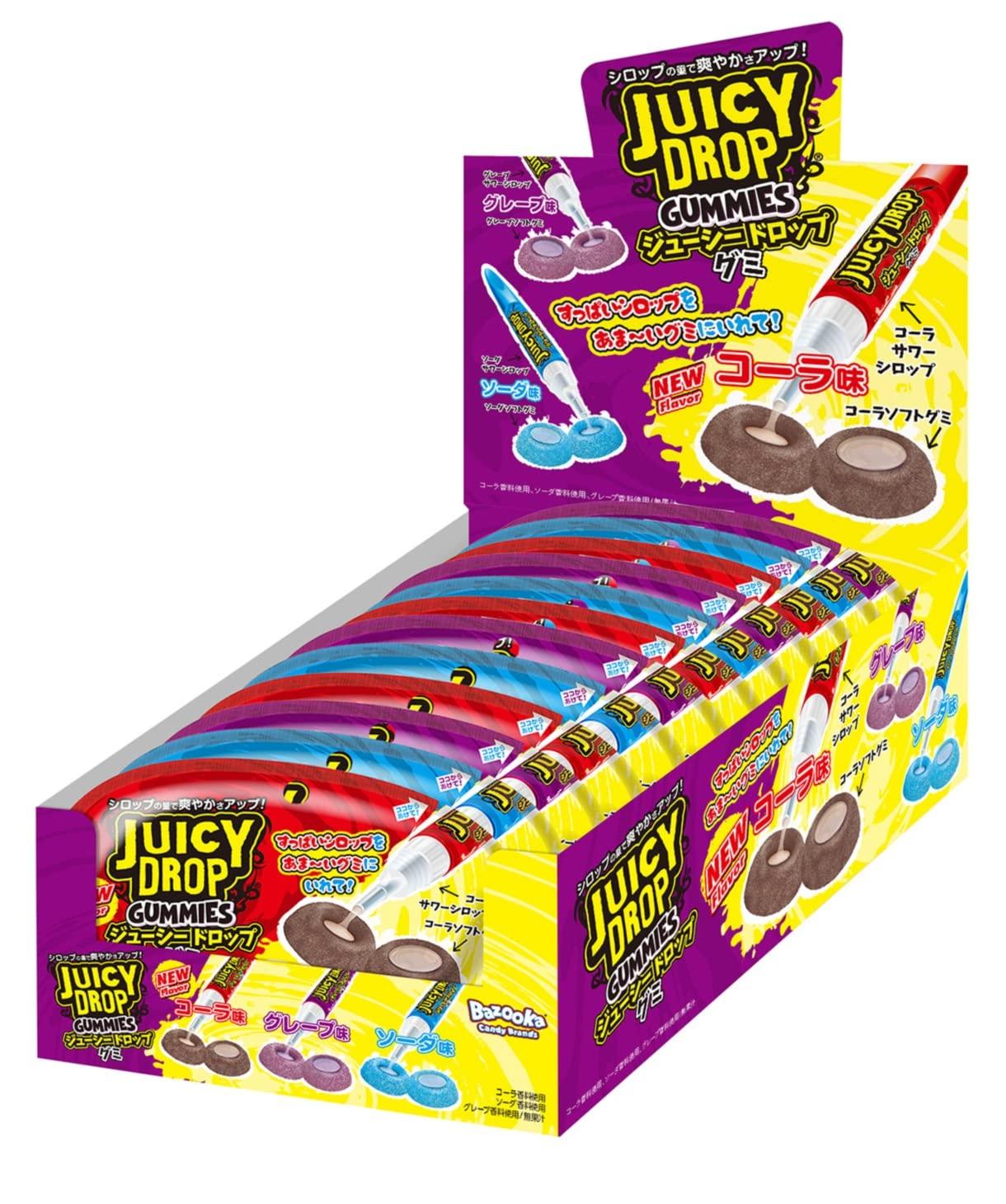 

Bazooka Candy Brands Juicy Drop Желейная игрушка из жевательного мармелада/конфет [Коробка/Набор 12]