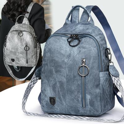 Rucsac Retro din Piele Moale de Capacitate Mare Rucsac de Damă la Modă și Versatil Geantă de Călătorie