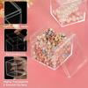 60pcs Transparent Acrylic Boxes with Lids Small Clear Containers 4.5x4.5x4.5cm Square Display Cases Storage Earring Jewelry Bead