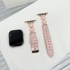 Applicable to apple apple s10s98765se strap women's colorful fritillary small fragrant wind wristband leather watch strap