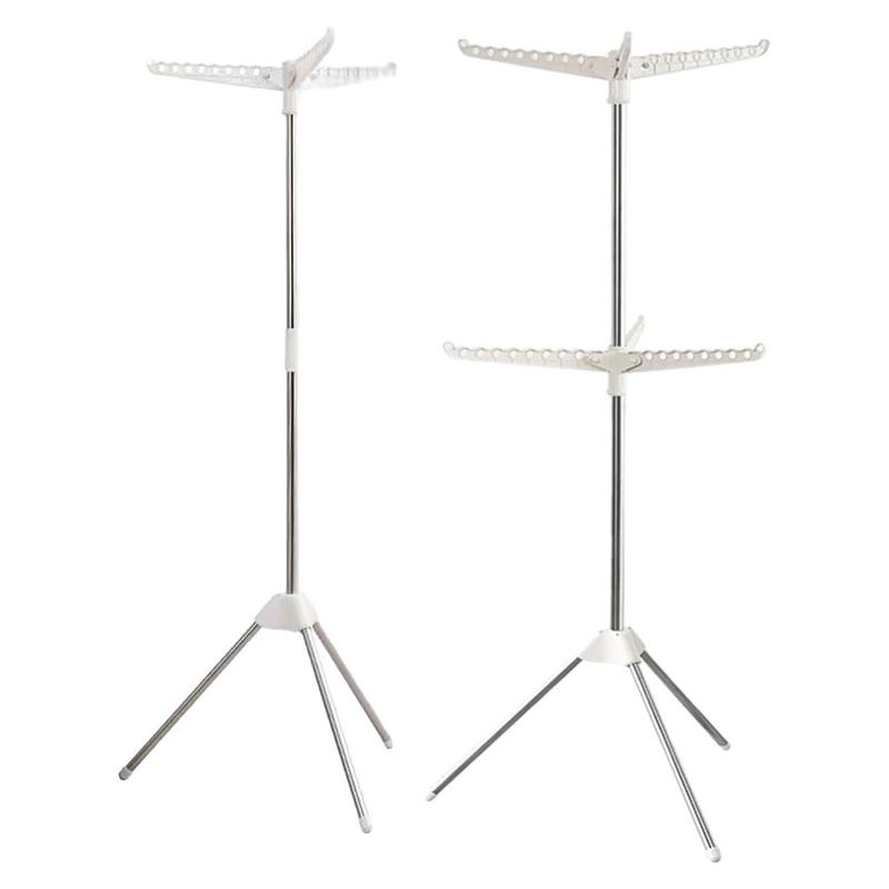 Collapsible Tripod Clothes Drying Rack, Foldable Portable Space Saving Laundry Drying Racks Clothes Drying Hanging Rack Stand