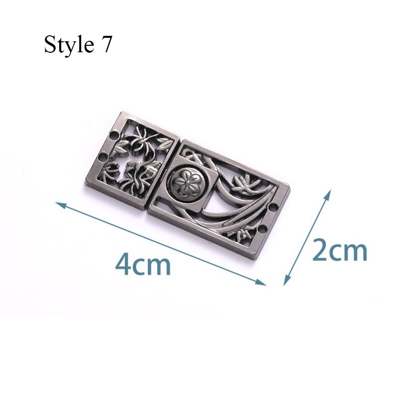 1 шт. Ретро китайская металлическая пуговица пряжка для накидки на плащ застежка для свитера кардигана шитье ремесло шарф застежка соединение пряжка