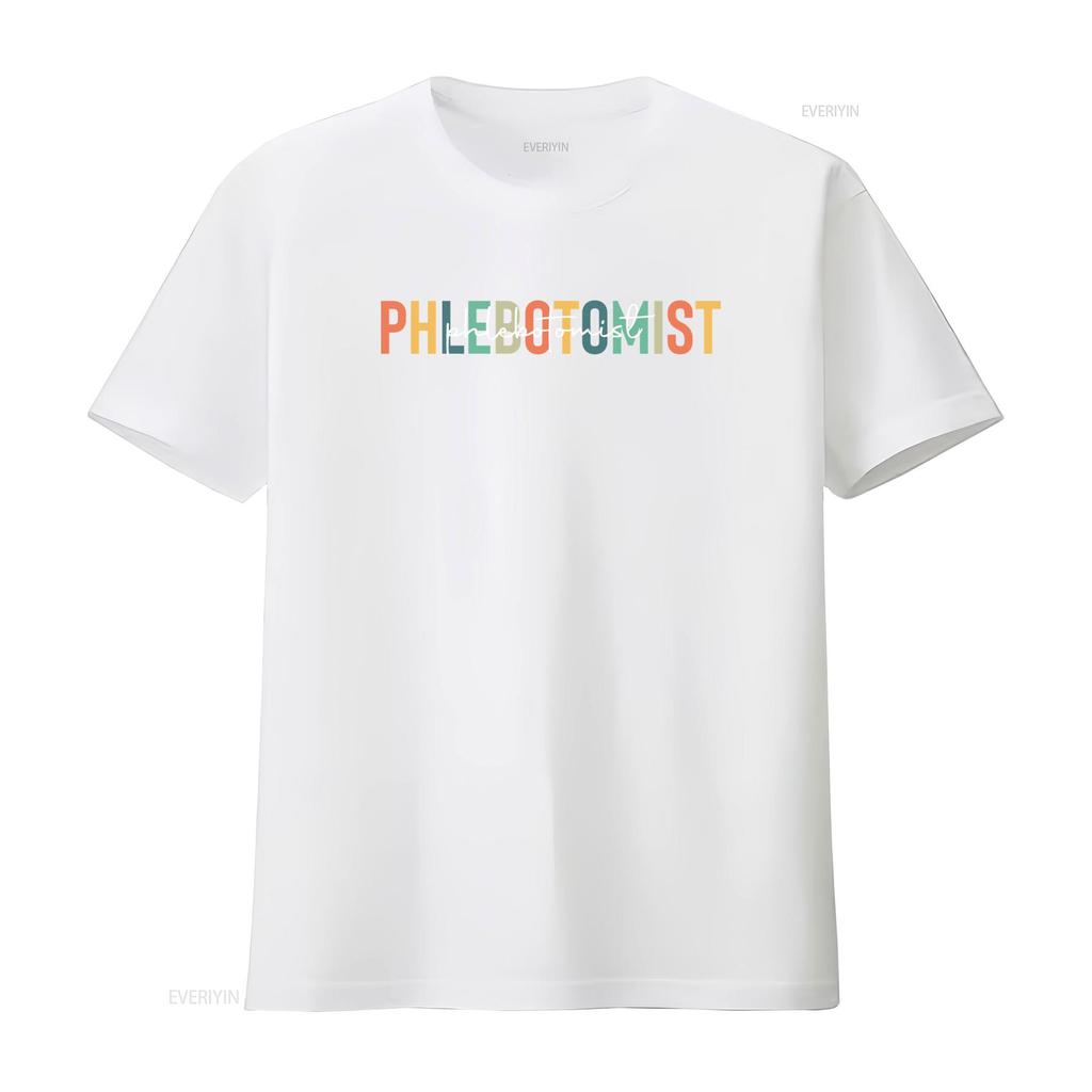 Phlebotomist T Shirt Phlebotomy Life Cute Practitioner vintage Washed fashion Breathable Stylish homme streetwear Unisex Casual