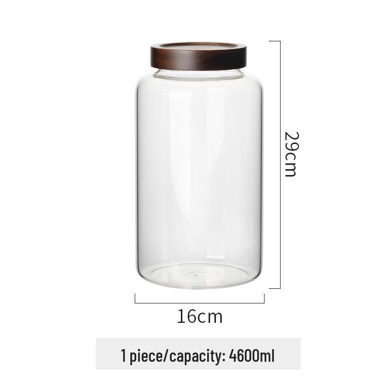 Food Grade Sealed Glass Storage Jar for Tea, Coffee & More