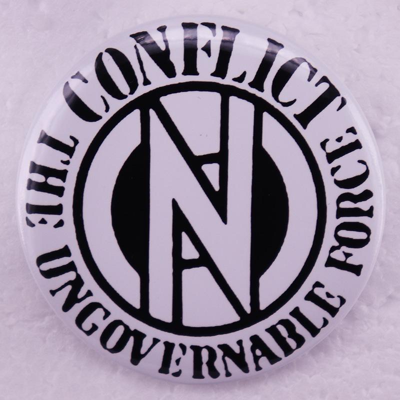 British Punk Rock Band Album Badge Pin