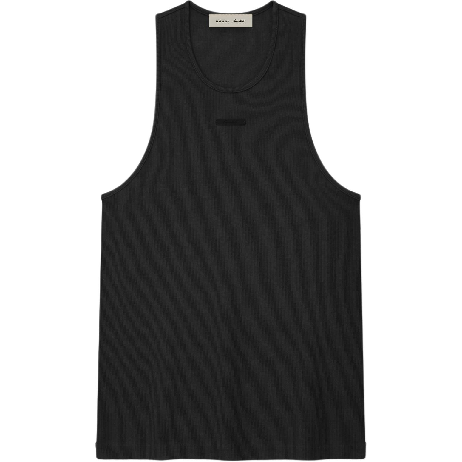 Fear of God Essentials Вязаный топ-майка Винтажный черный Мужские Топы 125SP264251F S