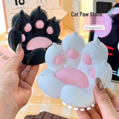 Cute 3D Cat Paw Phone Holder & Desktop Stand for Watching TV & Videos