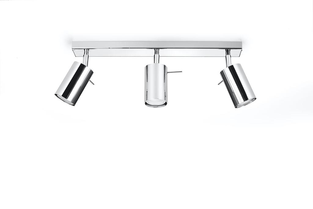 RING 3 Chrome Ceiling Lamp