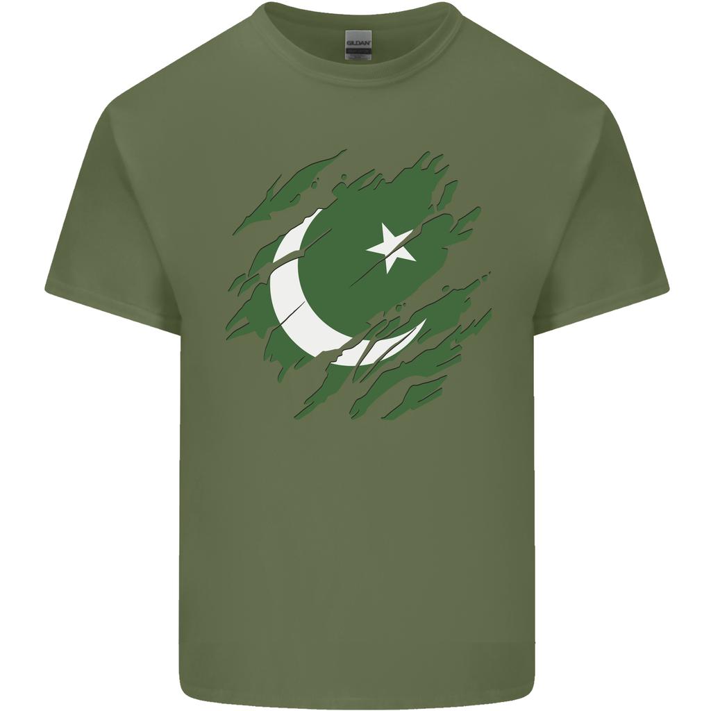 Torn Pakistan Flag Pakistani Day Football Unisexs Light Cotton TShirt