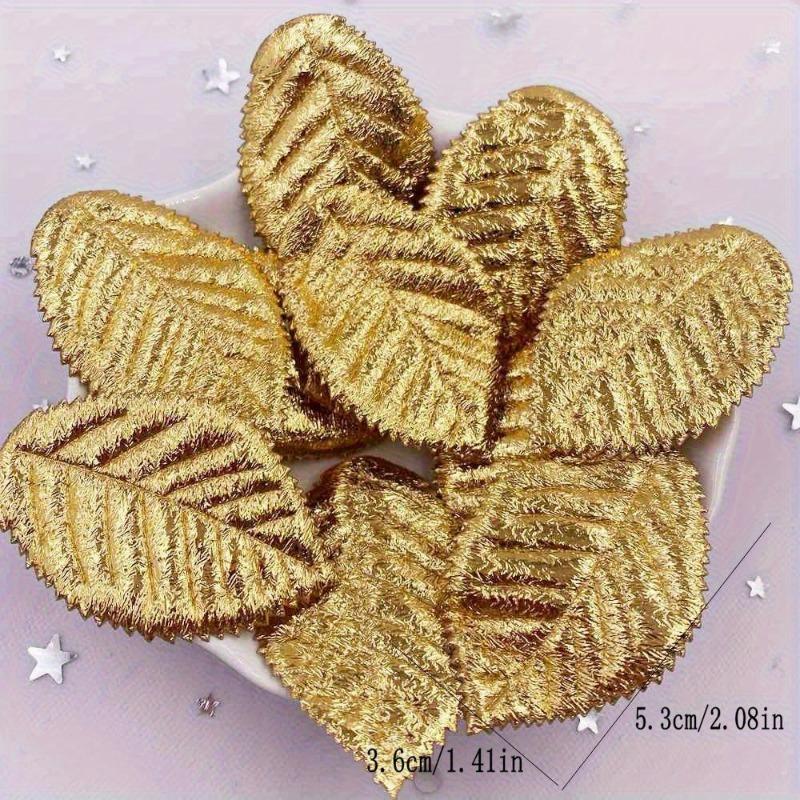 

Шовкотрафаретний друк Симуляція Штучні Квіти Листя Тканина Листя DIY Головні Убори Гірлянда з Квітів Аксесуари для Одягу 10pcs жовтий