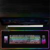 LED Gaming Mouse Pad Large Glowing LED Mousepad Antislip Rubber Base Computer Keyboard Desk Mouse Mat for Gaming