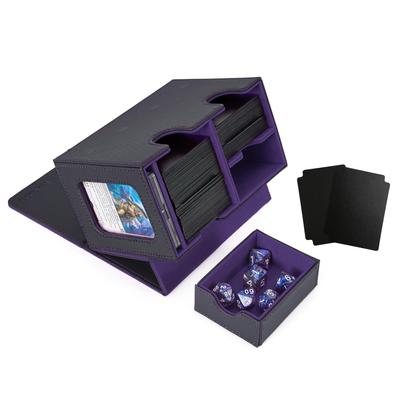 Venssu Deck Zberateľská karta Karta Displej Kocky Pojme 200 Obsahuje 2 Priehradky a 1 Magnetický Kompatibilný s Pokemon Duema Rôzne Obaly na Karty
