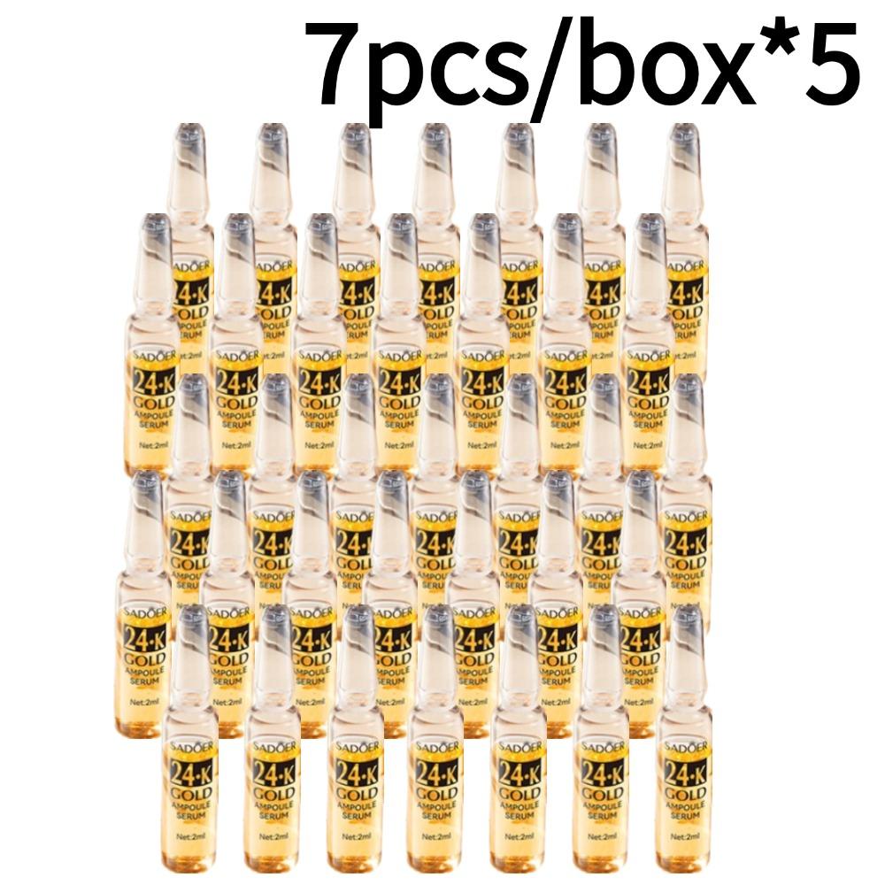 SADOER 24k Gold Ampoule Essence Moisturizing Brightening Hydrating Facial Essence Vitamin C Facial Essence