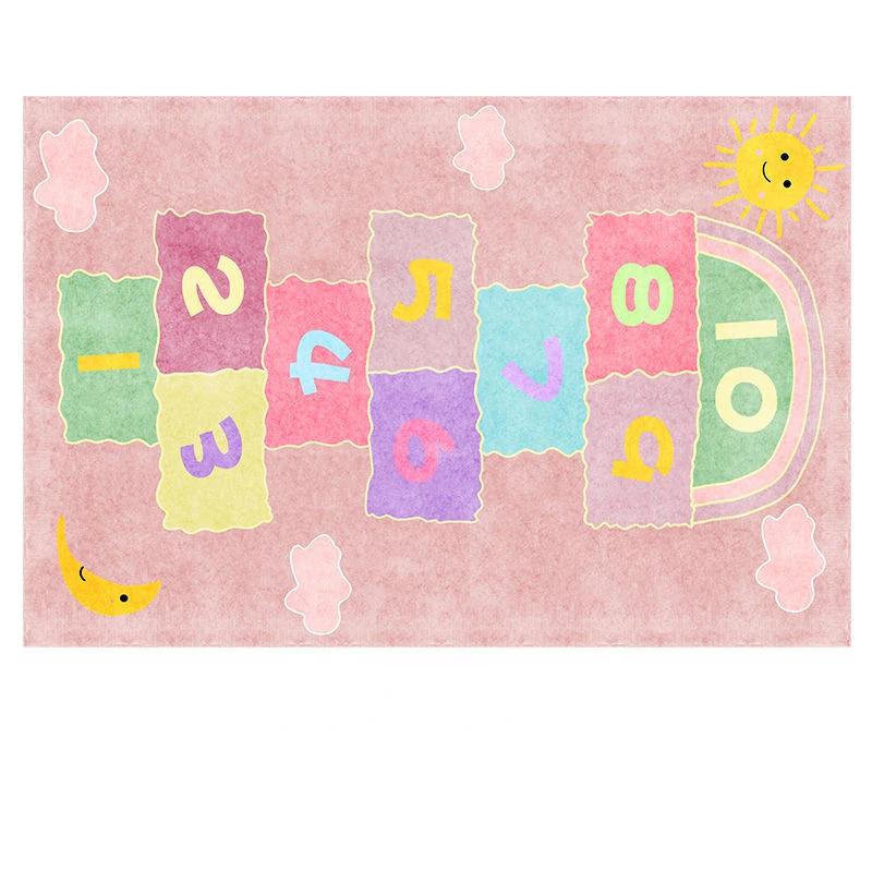 

Мультяшний милий дитячий килим для підлоги в спальню, килимок протиковзкий, килимок для повзання дітей, вбираючий, для дверей, кухні, приліжкової зони, килимок-декорація 40x60cm