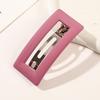 8cm Square Spring Hair Clip For Women Vintage Simple Frosted Hairpin Girls Daily Outdoor Hair Clip Elegant Hair Accessories 1pc