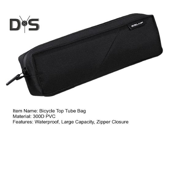 Fahrrad-Oberrohrtasche, wasserdicht, große Kapazität, Reißverschluss, MTB, Rennrad, Mountainbike, Vorderrahmen-Aufbewahrungstasche, Fahrradzubehör