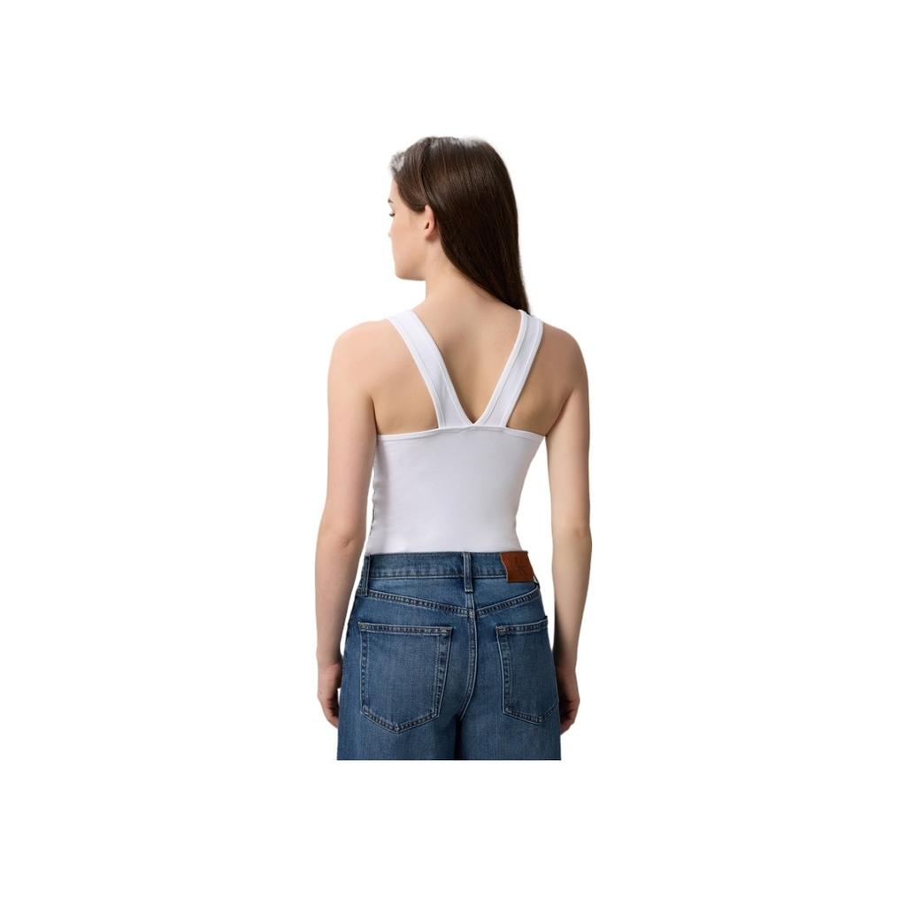 Calvin Klein Casual Babe Printed Ribbed Tank Top Women tops 44C219G