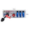 12V Auto LED Ignition Switch Panel Racing Car Ignition Engine Start On/Off Push Button 5 in 1 Ignition Toggle Switches Battery Switches5