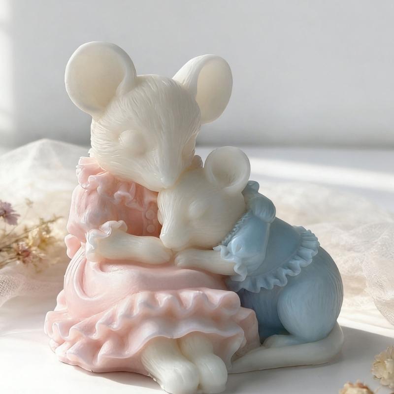 Food Safe Mouse candlewax Forms Set Of 3 For DIY Creations Soap Making And Home Decorating