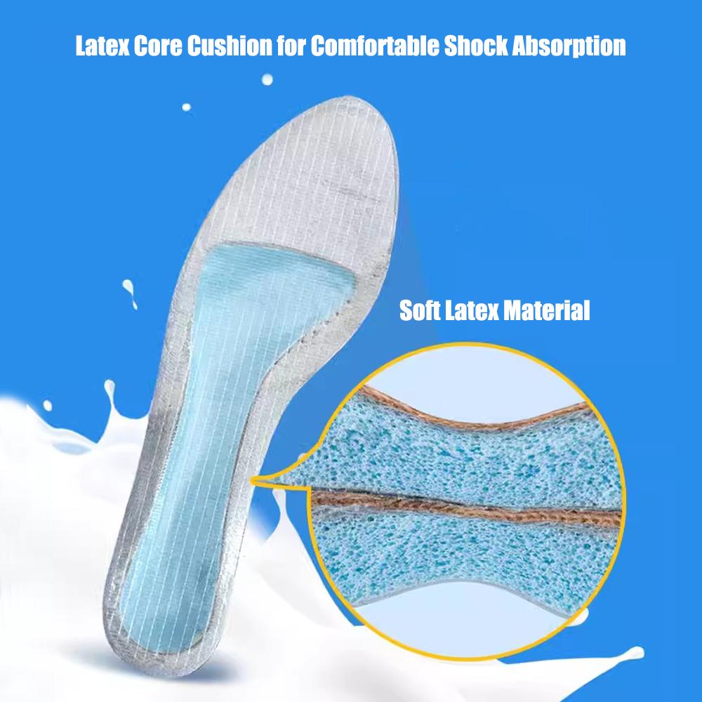 Leather Self-adhesive Insoles for Women High-heels Sandals Anti Slip Breathable and Sweat-absorbent Shoe Pad Adhesive Stickers