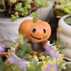 Pumpkin Head Scarecrow Figurine Fishing Scarecrow Sculpture Halloween Decor Pumpkin Statue for Fish Tank Aquarium Pond