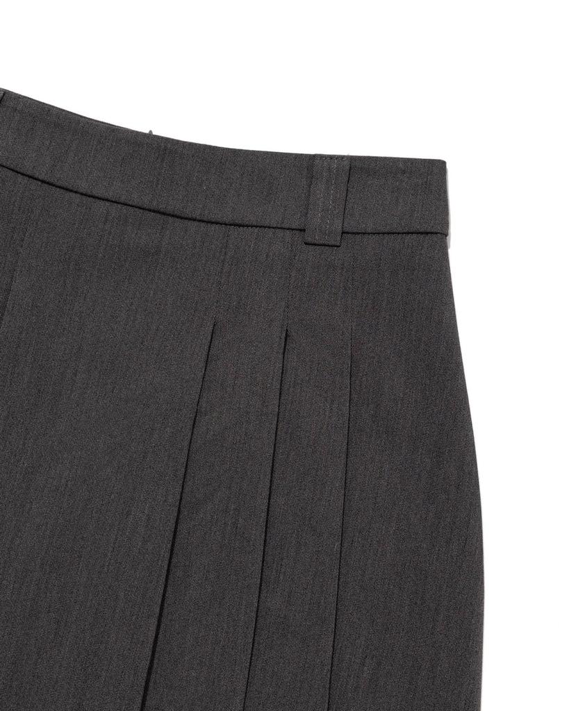MOAA Minimal Pleated A-Line Skirt (Black)