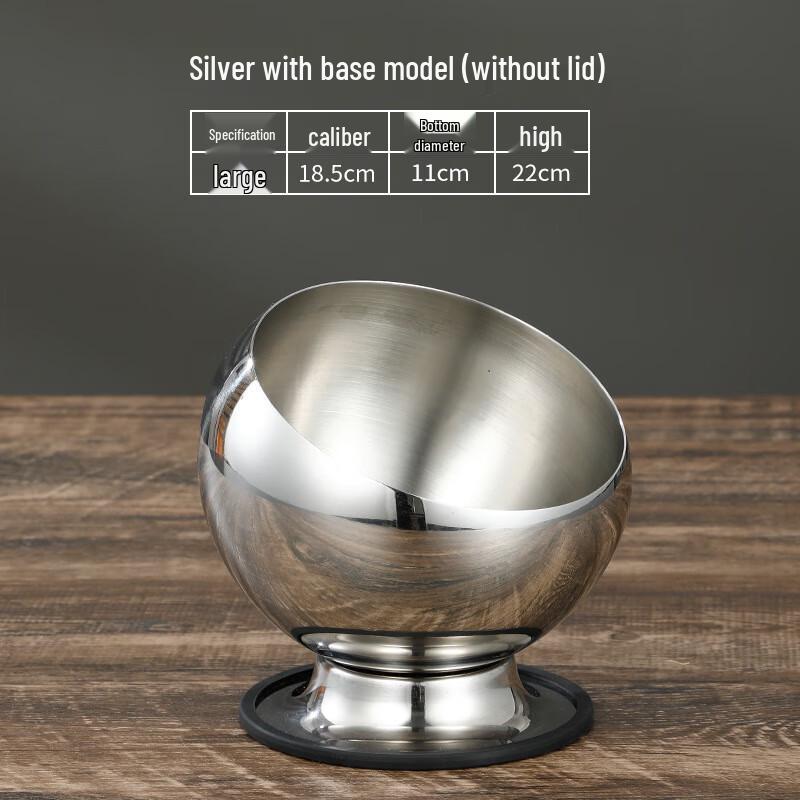 ZISIZ Stainless Steel Slanted Condiment Bowl