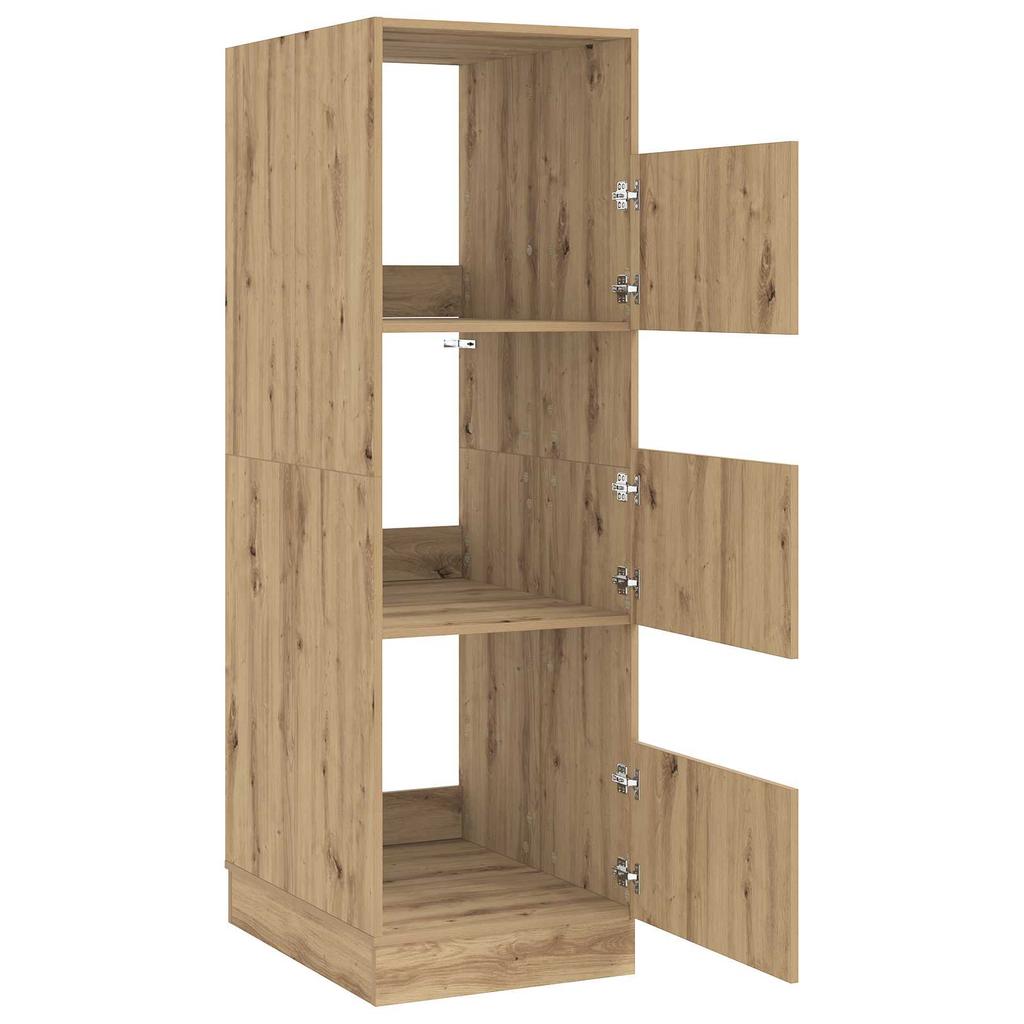 Laundry Cabinet Artisan Oak 50 x 68 x 162 cm Wood based Panel