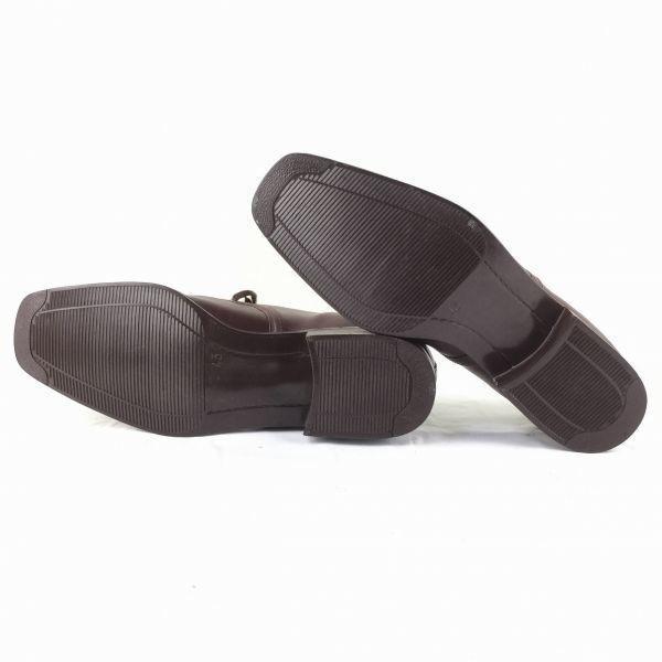 European Vintage SIR Plain Toe Business Shoes Brown size 43 27.0-27.5 Men's(USED)