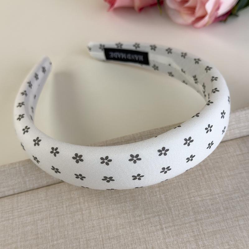Flowers Series Headbands Colorful Fabric Sponge Flower Hair Band Womans Girls Sweet Hair Hoop Fashion Versatile Hair Accessories