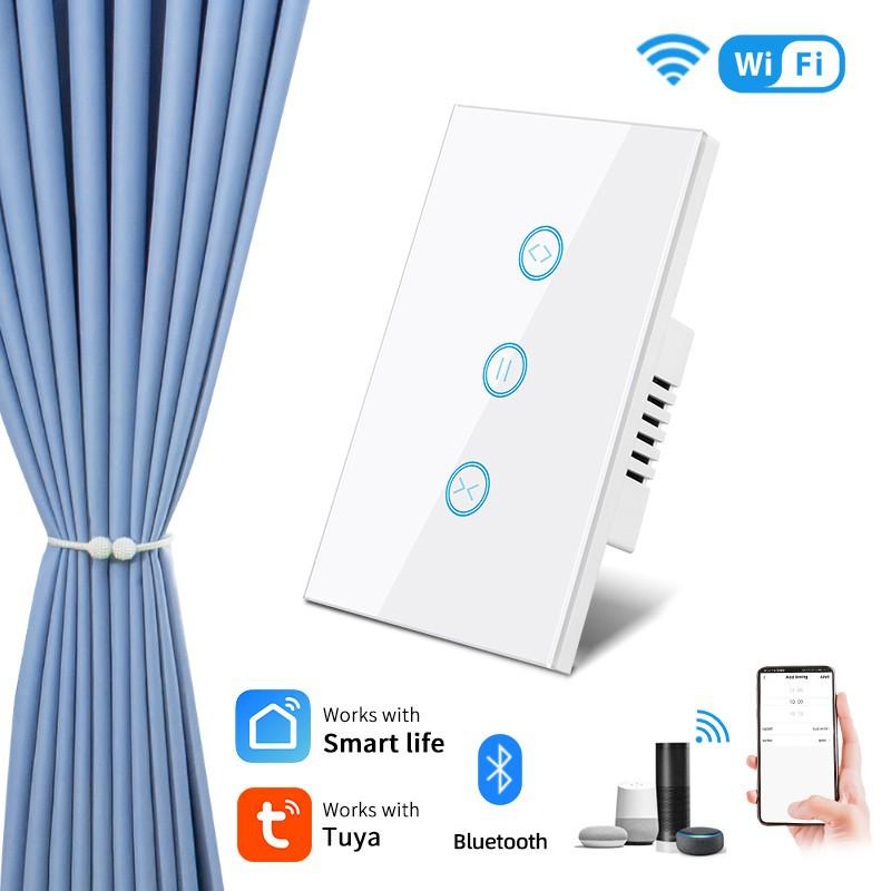 US Standard Smart Curtain Motor Touch Switch with ALEXA Voice Control