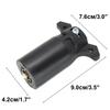 7 Way RV Style Trailer Light Plug Connector Wiring Socket Replacement Blade Pin Adapter 12V Caravan Towing RV Yacht Accessories