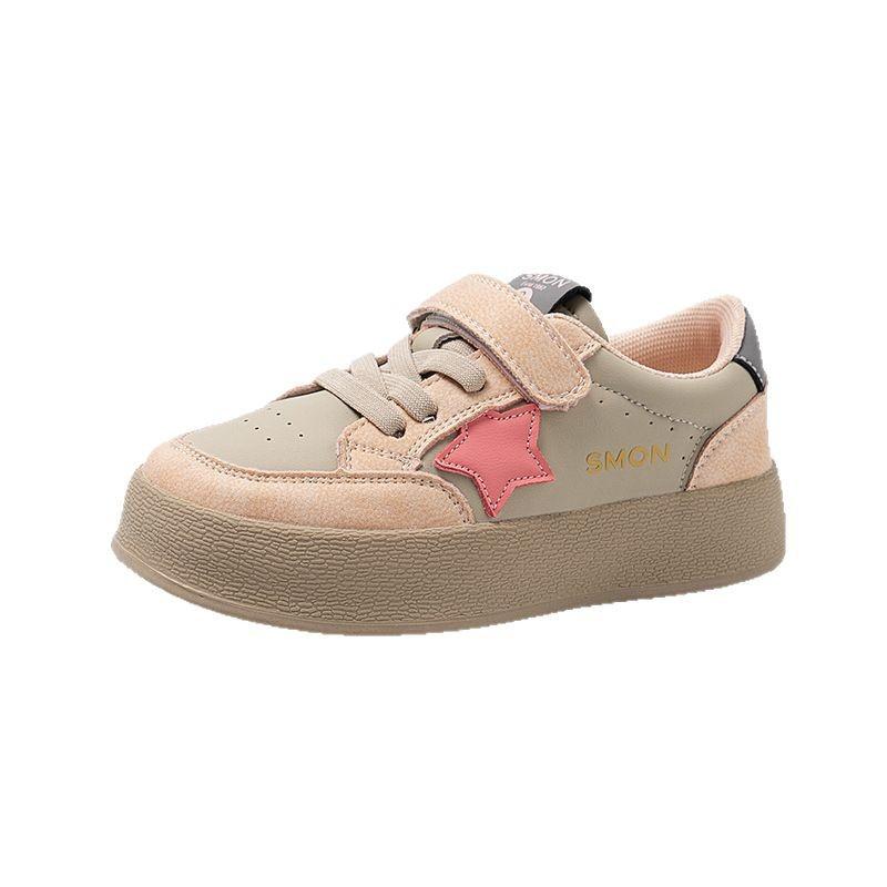 Design sense girls shoes 2025 spring and autumn new children's sports shoes versatile dad shoes medium and older girls casual shoes