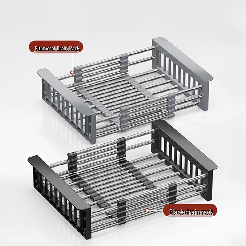 Expandable Stainless Steel Kitchen Sink Drainer Rack