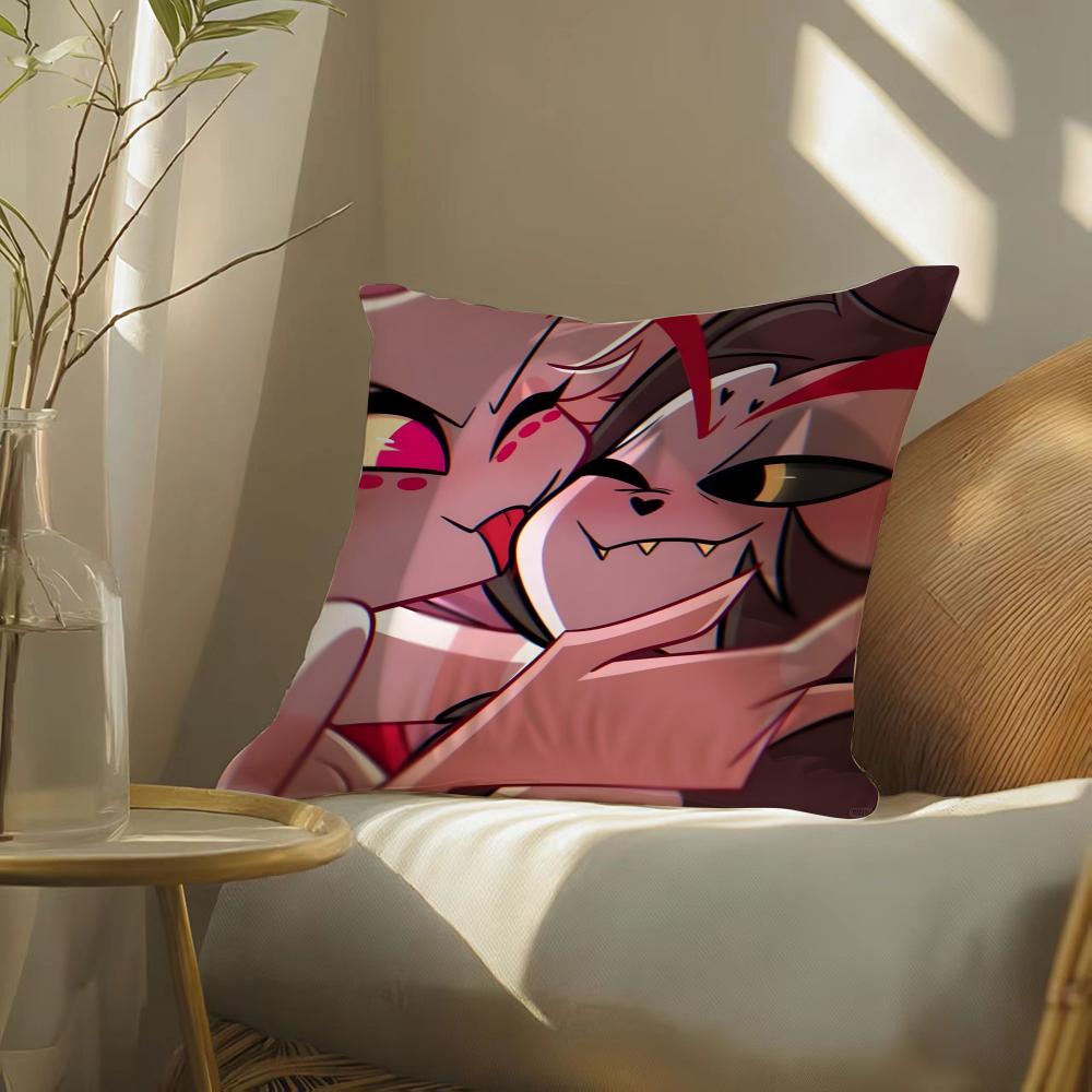 Hazbin Hotel Kissenbezug Seidig Elegant Komfort Schlafsofa Versteckter Reißverschluss