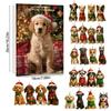 Christmas Cuter Dog Countdown Calendar Blind Box Tree Acrylic Pendant Gifts