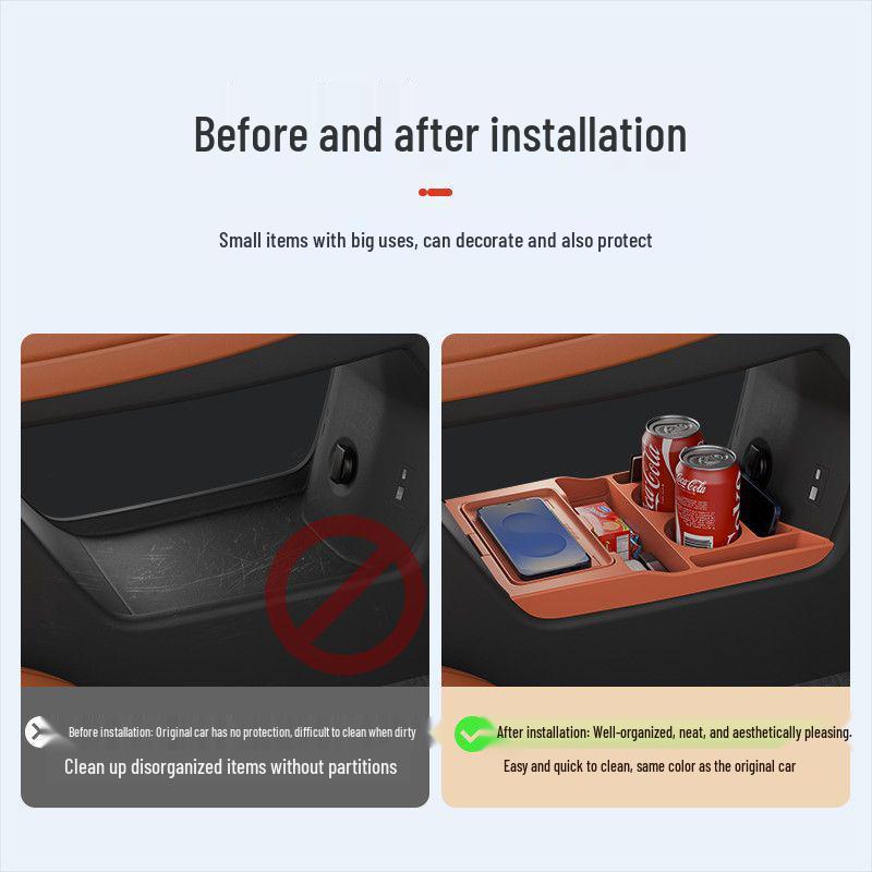 26 Mountain Sea L7 PLUS Silicone Car Console Storage Box