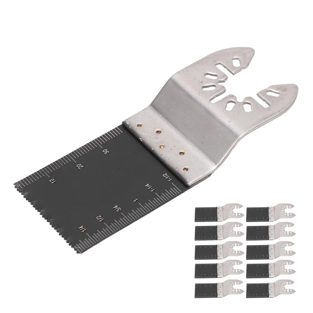 10Pcs Oscillating Saw Blade 34mm Multitool Quick Release Tool Set Kit for Wood Plastic