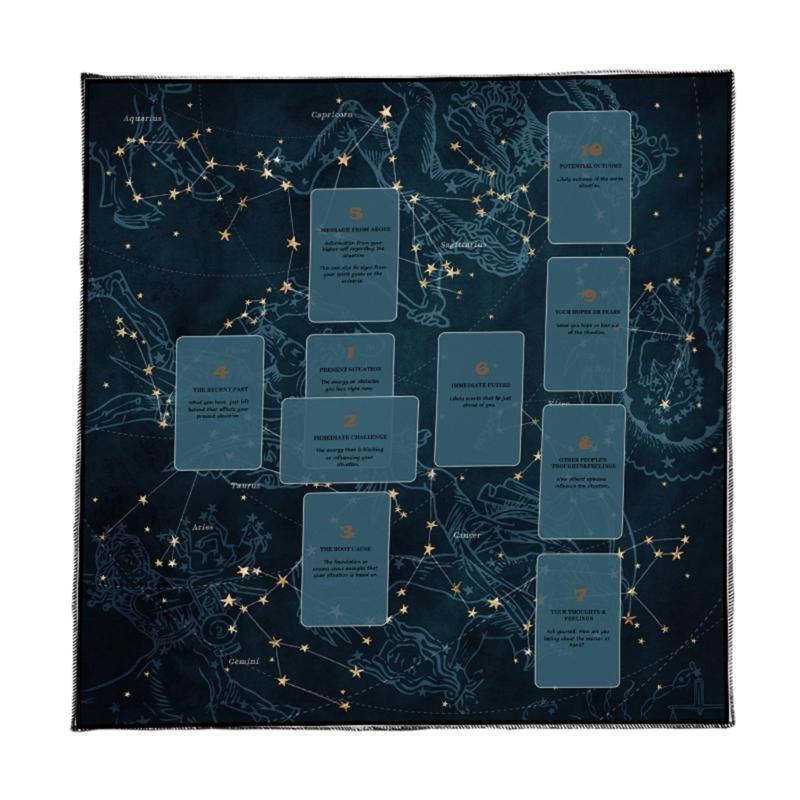 Reading Card Astrologys Tablecloth Tarots Divinations Tablecloth Altars Cloth Divinations Board Game Accessories