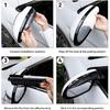 2PCS Rearview Mirror Rain Visor Guard, Carbon Fiber Mirror Rain-Proof Sun Visor Side,Rainproof Waterproof Auto Rearview Mirror Cover Accessories,