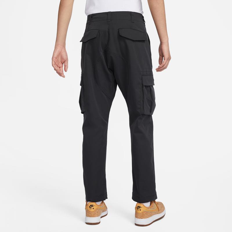 Nike Solid Color Logo Print Drawstring Joggers Men Bottoms Black FQ6566-010