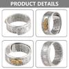 charm Buddhist Scriptures Open Adjustable Ring Feng Shui Amulet Blessing
