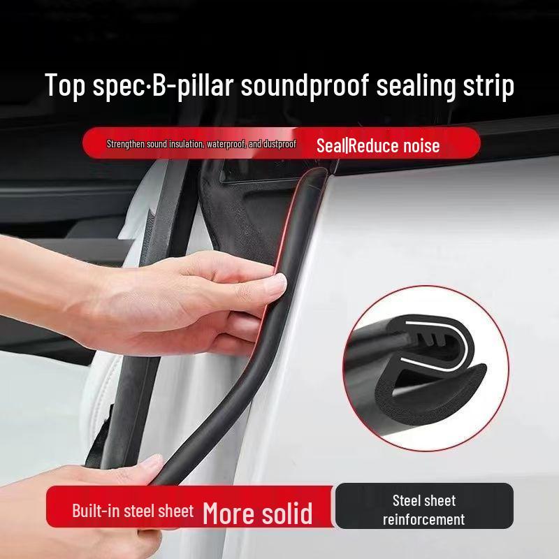Car Soundproof & Dustproof Sealing Strip for Pillars, Dashboard, Hood, Trunk, and Doors